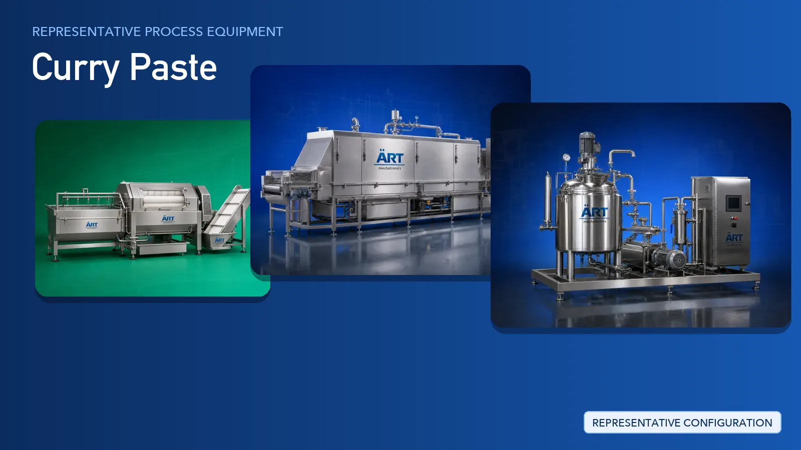 Representative Curry Paste process equipment by ART Mechatronics
