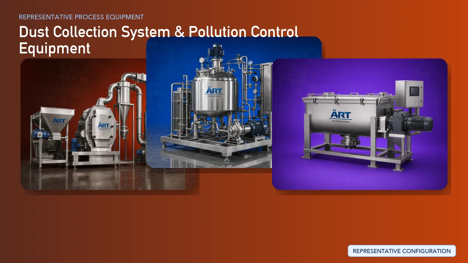 Representative Dust Collection System & Pollution Control Equipment process equipment by ART Mechatronics