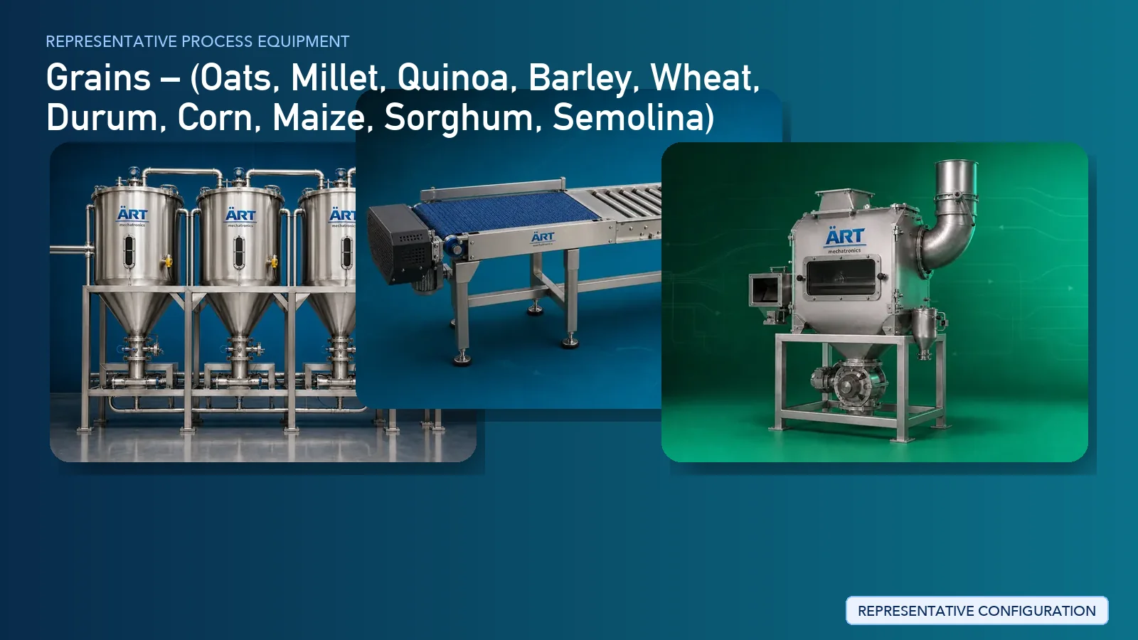 Representative Grains process equipment by ART Mechatronics