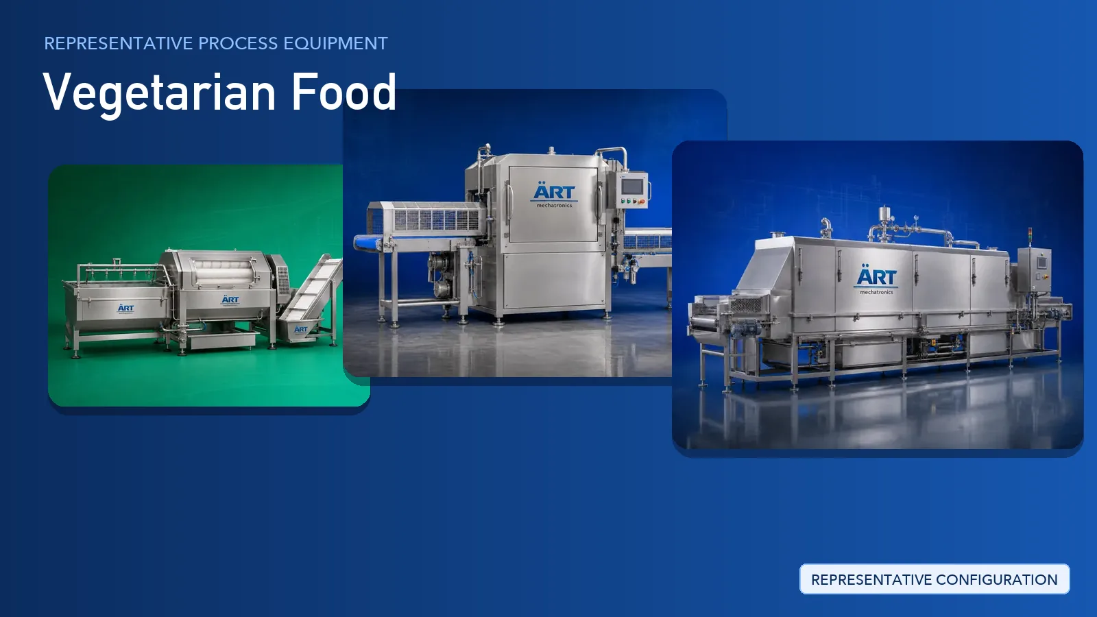 Representative Ready To Eat Processing Plant & Machinery Solutions process equipment by ART Mechatronics
