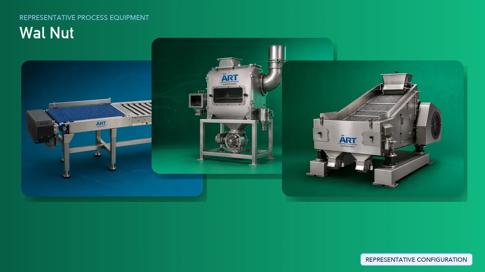Representative Wal Nut process equipment by ART Mechatronics