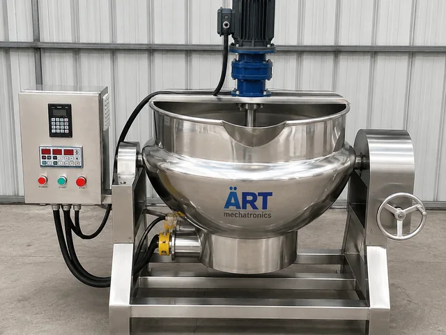 ART steam jacketed cooking kettle installed in Sri Lanka