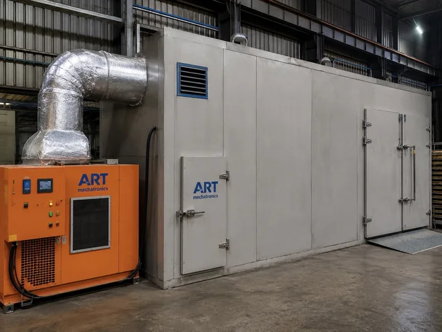 ART drying chamber with hot air unit installed in Kenya